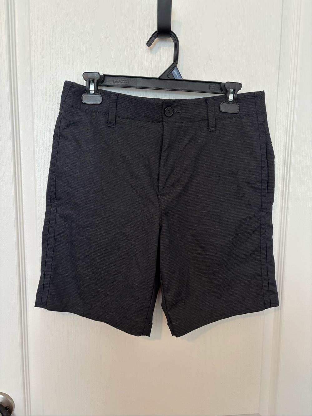 Under Armour Men's Black Flat-Front Performance Shorts